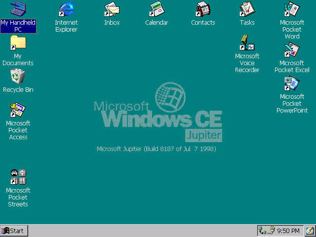 Microsoft于1998年7月发布 Windows CE 2.1
