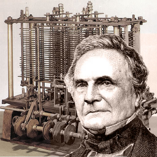 1837年，查尔斯．巴贝奇设计了第一台机械打印机