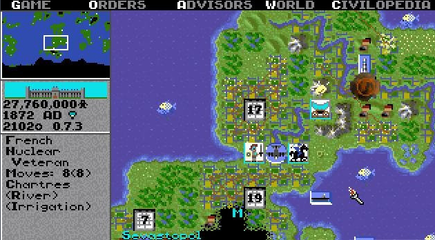 《文明》由Micropse于1991年底发布