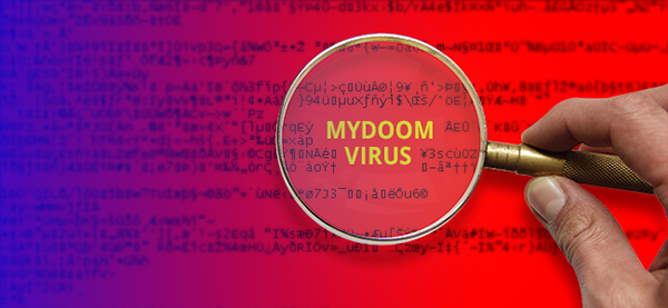 MyDoom worm于2004年2月1日发布，并通过电子邮件和peer-to-peer network传播到数千台计算机上
