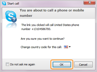 Skype如何更改Click to Call号码的国家代码？