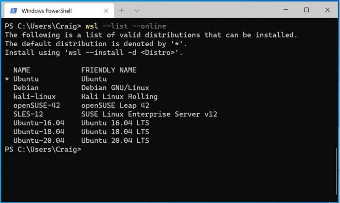 [图]Windows 10优化WSL设置：可自动安装Linux发行版本