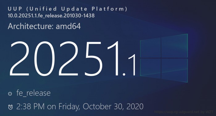 [图]Windows 10 Build 20251发布：未引入任何新功能