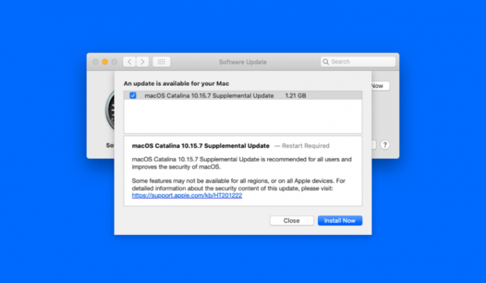 苹果发布最新macOS Catalina 10.15.7补充更新 修复了关键安全漏洞