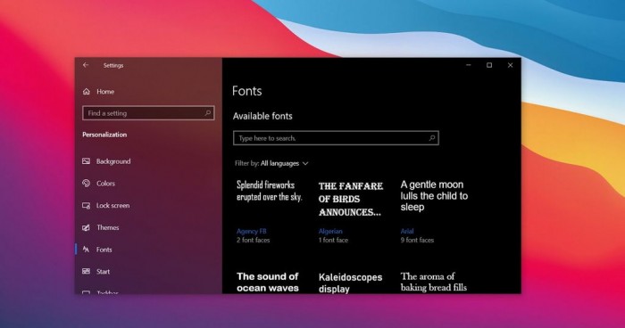 [图]Windows 10将获得功能更强大的字体渲染和颜色筛选工具