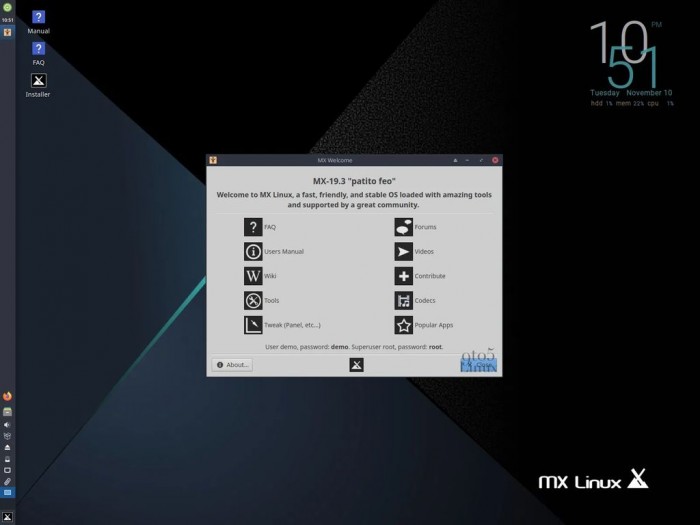 [下载]基于Debian的MX Linux 19.3正式发布