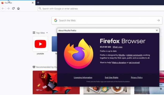 [图]Firefox 83稳定版开放下载：页面加载速度更快 引入HTTPS-Only模式