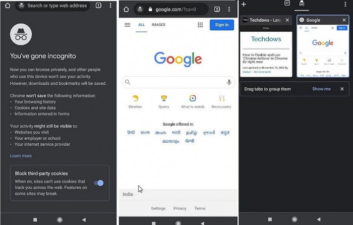 [图]Android端Chrome新增实验Flag：可在Incognito模式下截图