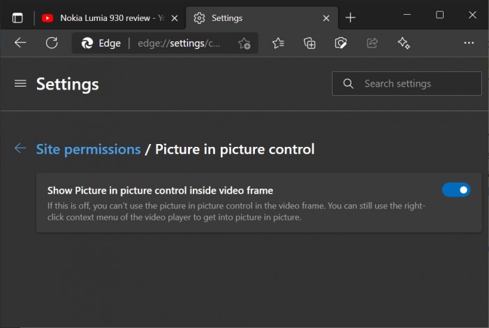 Microsoft Edge 引入密码自动保存和画中画模式切换等新功能