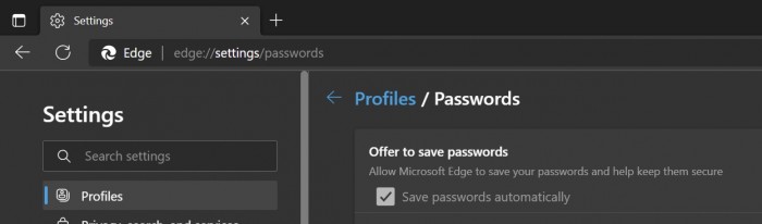 Microsoft Edge 引入密码自动保存和画中画模式切换等新功能