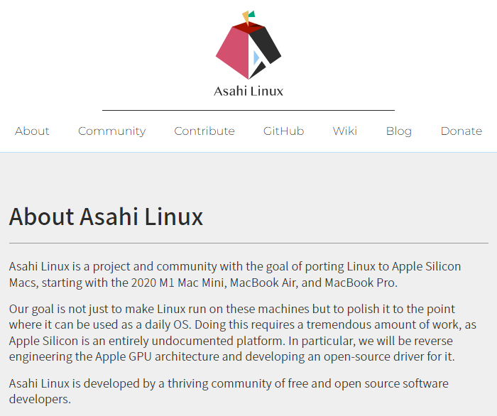 Asahi Linux致力于将M1 Mac NVMe驱动支持并入Linux 5.19主线内核