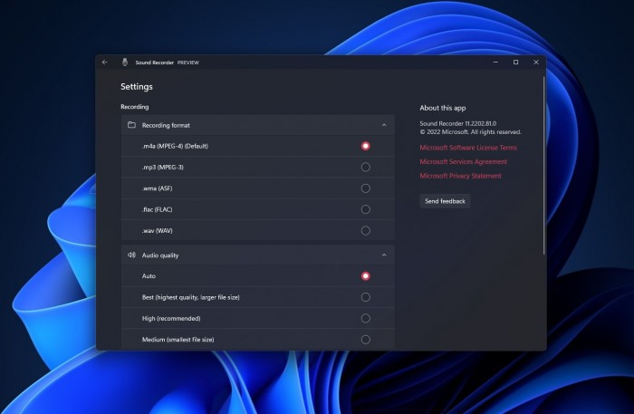 微软将持续对Windows 11的新版录音机程序进行改进