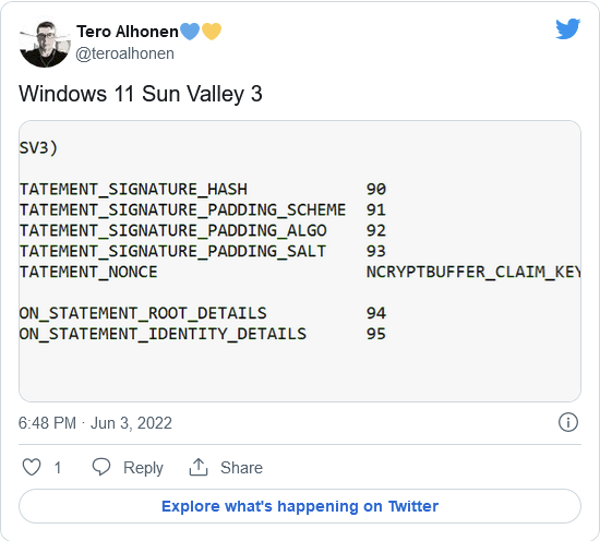 Windows 11 23H2 Sun Valley 3 (Copper)内核编译资料显示其开始活跃